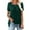 505_Green, variant on ZHENHONG T Shirts for Women,Summer Trendy Casual Short Sleeve Square Neck Blouses Plain Loose Graceful Tops,Beige Women Blouses