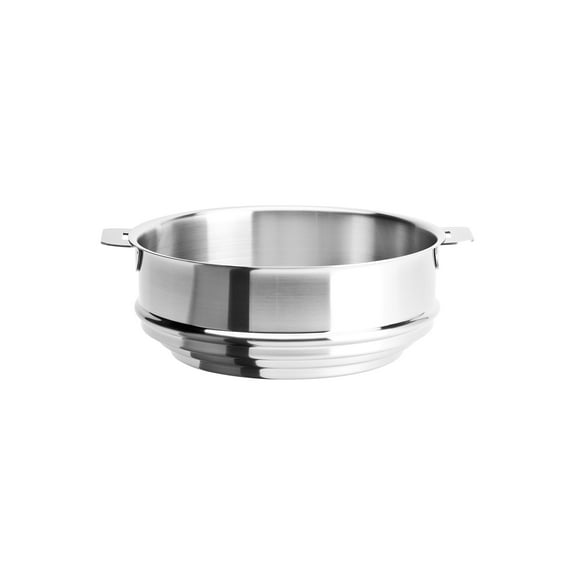 Cristel Strate L Stainless Steel Universal Steamer Insert with Removable Handles, 9.4 Inch