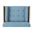 thumbnail image 4 of Blue Fabric Club Chair with Accent Pillows / Elevate Home Aesthetics, 4 of 5