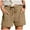 2-Khaki, variant on European and Slim Ruffle Short Dresses for Women Party Night Yoga Buttocks and Tummy Womens Pajama Shorts Running Shorts Women's Solid Color Hip Stretch Pants Running Shorts for Women in Stock