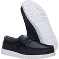 thumbnail image 4 of HEYDUDE Men Wally Stretch Canvas Wide , Black/White, 9, 4 of 6
