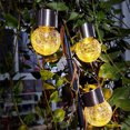 thumbnail image 4 of Outdoor Solar Glass Pendant Light Crack LED Rattan Light Garden Decorative Light String Courtyard Light Decorative Light 2PC, Usupdd 2025 Outdoor Solar Glass Pendant Light, 4 of 7