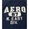 thumbnail image 2 of Camiseta adornada Aeropostale N East Div cuello en V azul pequeño, 2 of 2