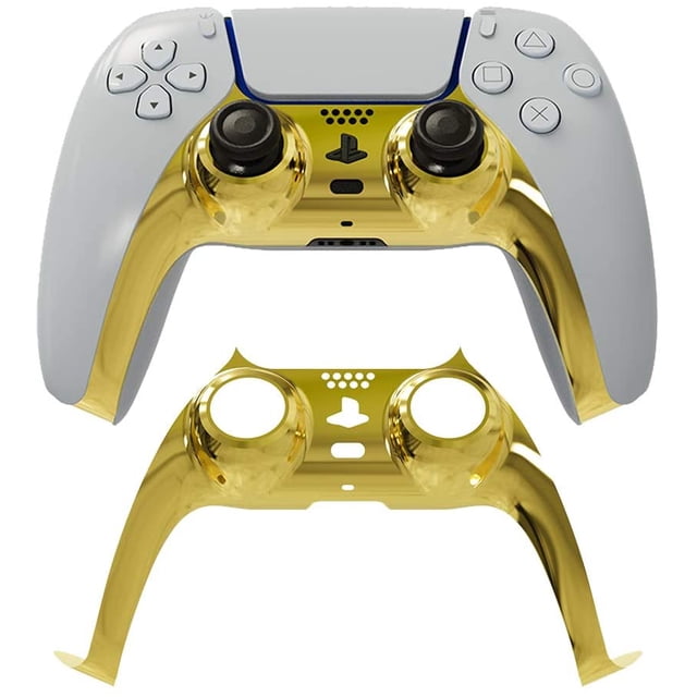 Cubierta de reemplazo de placa frontal de PS5, para carcasa de la carcasa delantera para Sony PlayStation 5 Dualsense Controller (dorado) oso de fresa Producto electrónico