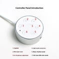 thumbnail image 3 of yeacher 2024 Innovative RGB Wall Light Kit - 6-Section DIY Bluetooth-Controlled LED Strip with 16M+ Colors, Music Sync, and 44 Scene Modes for Home Decoration (White), 3 of 7