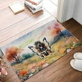 thumbnail image 2 of Welcome Spring Fairy Bloodhound in Flower Meadow Doormat Dog Lover Indoor Outdoor Welcome Mat - 13002, 2 of 5