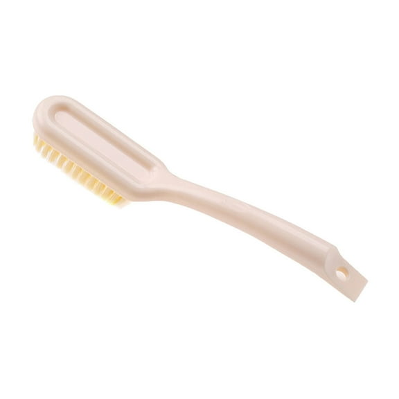 Hibiscsu Household Laundry Brush Shoe Brush, Plastic Sturdy Handle & Soft Bristle Cleaning Brush, Professional Scrub Brush for Cleaning Fabrics Clothes Floors Bathrooms