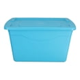 thumbnail image 1 of Caja De Almacenamiento Plastic Trends 60L Azul Turquesa 29X4, 1 of 3