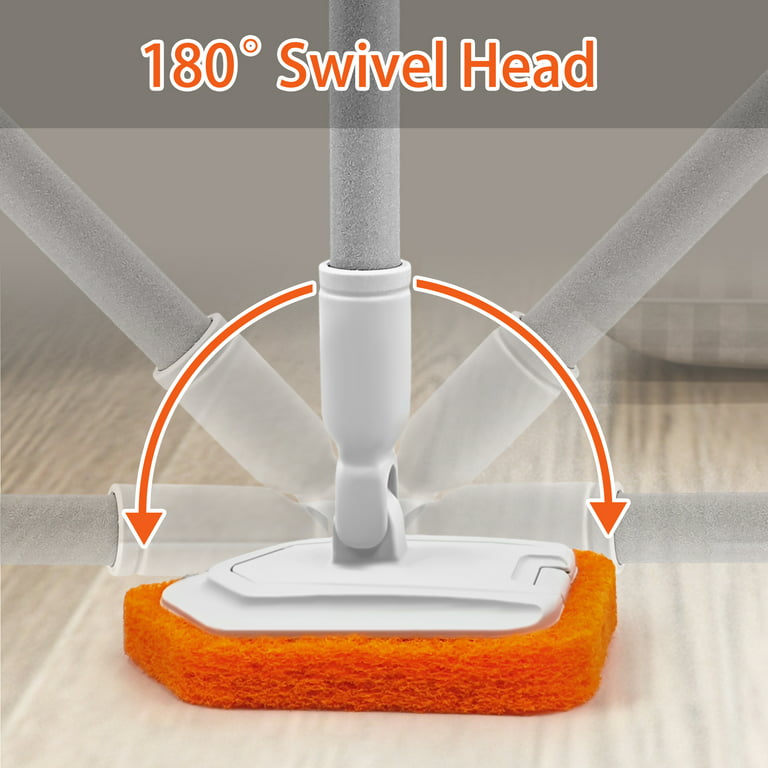 4 In 1 Tile And Grout Cleaning Brush Corner Scrubber Brush Tool Tub Tile  Floor Scrubber