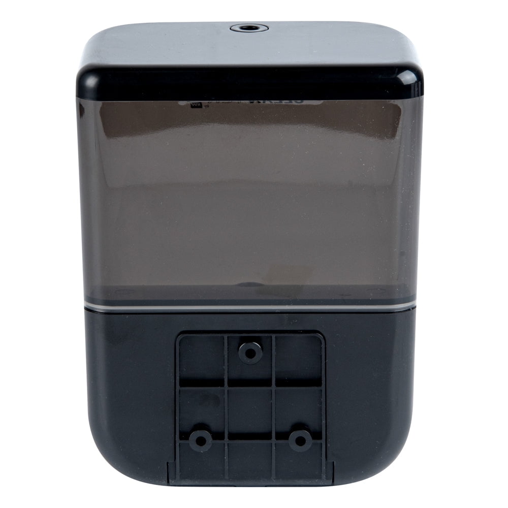 Restaurantware-Clean Tek Professional 34 Ounce Automated Soap Dispenser, 1 Touchless Wall-Mountable Soap Dispenser - With Security Key, Black Plastic Soap Dispenser, Transparent, For Liquid Soap