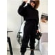 thumbnail image 3 of Conjunto De Dos Piezas Casual, Sudadera Sólida Y Pantalones Jogger Con Cintura Elástica, Ropa De Mujer, 3 of 4
