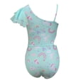 thumbnail image 2 of Traje de Baño Ocean Pacific Talla 8 Completo con Unicornios y Abertura Azul Aqua, 2 of 3