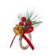 thumbnail image 1 of Servilletas navideñas hechas a mano para decorar la mesa con broche rojo en forma de cono. Caja de regalo, 1 of 9