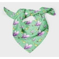 thumbnail image 3 of Bimba Green Leaves & Magnolia Floral Printed Pure Silk Scarf Neck Wrap Summer Hair Bandanas For Women 40 x 80 Inches, 3 of 6
