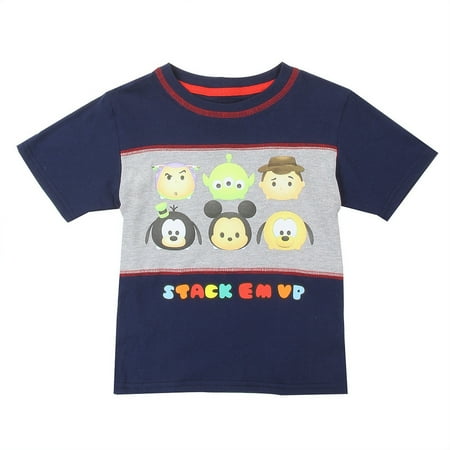 

Disney Tsum Tsum Little Boys Stack Em Up Colorblock Tee