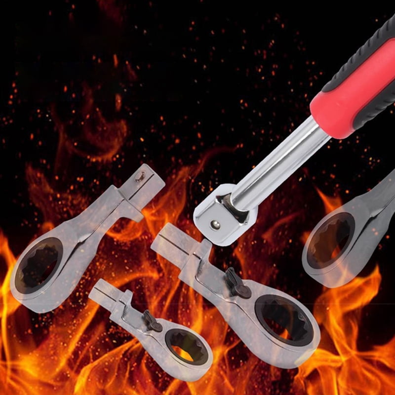 8Pcs Ratcheting Combination Wrench Set 8-10-12-13-14-17-19mm Ratcheting Wrench