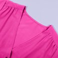 thumbnail image 4 of Vestido De Mujer Vestidos casuales de verano Vestido plisado europeo Media manga para el trabajo (Púrpura XXXL) Cgtredaw para Mujer Púrpura T XL, 4 of 9