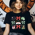 thumbnail image 3 of T-shirt de Vacances pour Infirmière / T-Shirt Graphique Médical de Noël, Azalée, Taille TG, 3 of 6