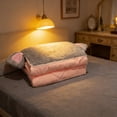 thumbnail image 4 of Almohada-manta 2 en 1, cojín y funda convertibles, almohada plegable de viaje con suave tejido de poliéster. Ideal para el hogar, la oficina, el coche o el avión. Edredón refrescante para el verano y, 4 of 6