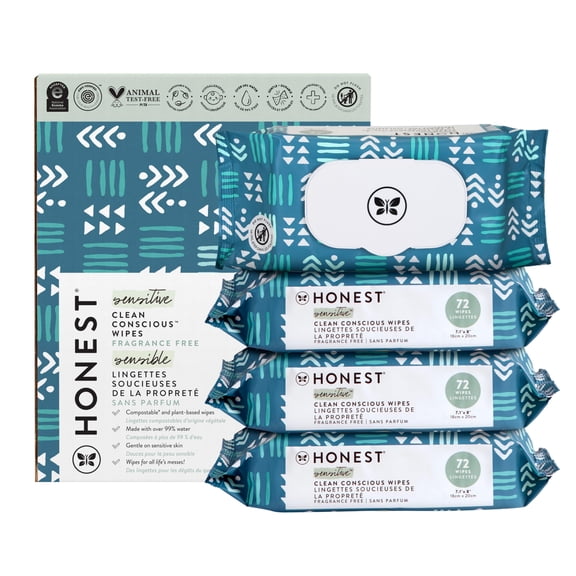 Toallitas multiuso para bebé The Honest Company, 288 unidades
