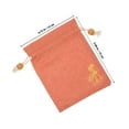 thumbnail image 4 of OUNONA 10Pcs Portable Orange Chinese Style Sachet Pouches with Fine Workmanship Storage Bag, 4 of 5