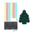 thumbnail image 4 of Tablero de actividades sensoriales de silicona, juguete portátil para calmarse, tablero sensorial para niños y niñas de 3 años en adelante, Verde oscuro, 4 of 7
