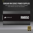 thumbnail image 2 of Fuente de alimentación Corsair RM850 850W 80 Plus Gold totalmente modular, 2 of 8