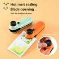 thumbnail image 2 of Wovilon Mini Sealing Machine Usb Rechargeable Sealer Portable Vacuum Food Packaging Machine Hand Pressure Snack Sealing Machine, 2 of 3