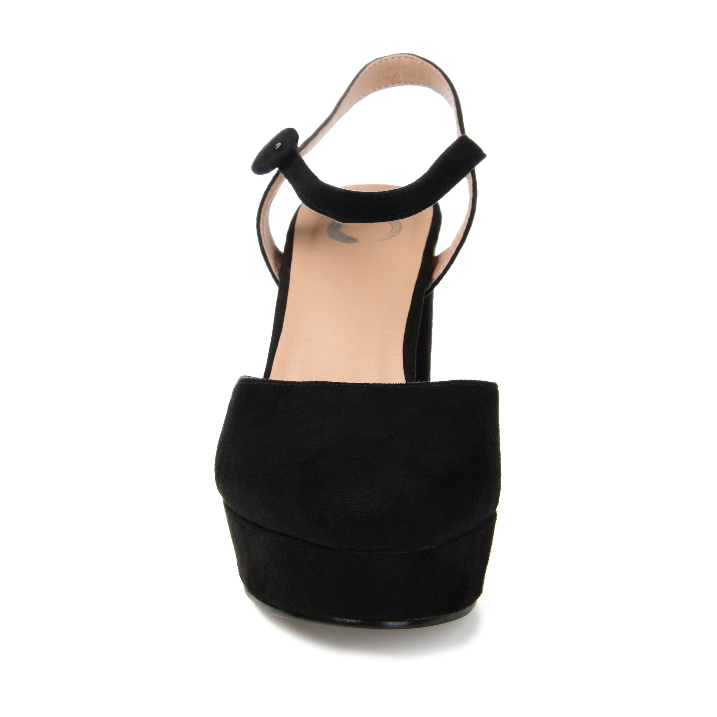 Journee Womens Roslynn Almond Toe High Block Heel Pumps, Widths Available