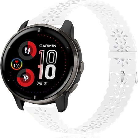 QIBAXXYL Elevate your fitness game with the stylish Venu 2 Plus Smartwatch complete with personalized coaching and immersive on-screen workouts. Featuring a vibrant AMOLED display this