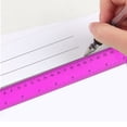 thumbnail image 4 of 12 Inch Ruler, Dual Scale Plastic Pink Straight Ruler, Math Geometry Measuring Tools with Inch And Centimeter, Office Supplies, Back to Classroom Must Haves by Ageoie, 4 of 5
