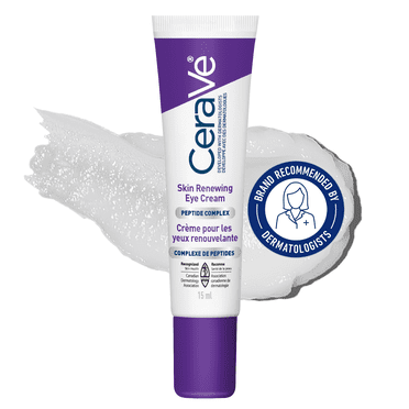 CeraVe Crème Contour des Yeux Rénovatrice, Crème Anti-Âge avec Caféine, Peptides et Céramides, 15 ml
