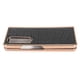 thumbnail image 3 of Funda protectora para teléfono Samsung Galaxy Z Fold 4 con nanorrevestimiento y diseño de cocodrilo, piel auténtica, resistente a los arañazos, color negro, 3 of 15
