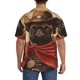 thumbnail image 3 of Fotbe Western French Bulldog Cowboy Camisa Estampada de Manga Corta para Hombre, Casual de Verano, Estilo Playero, Sin Arrugas-3X-Large, 3 of 5
