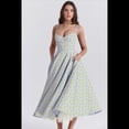 thumbnail image 4 of Vestidos de Invitada de Boda para Mujer, con Tirantes Finos, Corsé, para Fiesta de , con Encaje Floral, Vestidos Largos de Fiesta Fondo Azul XL, 4 of 8