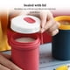 thumbnail image 4 of Taza de Agua de Doble Capa Advancent Taza de Sopa Sellada para Microondas Azul 301-400ml, 4 of 6