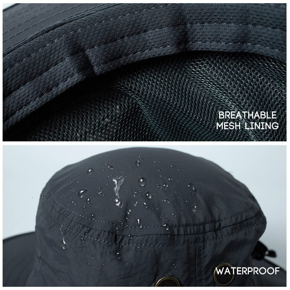 【未使用】WATERPROOF NYLON LONG BRIM CAP TOP-EX Waterproof Outdoor UV Protection Hat: Wide Brim, UPF 50+