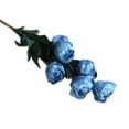 thumbnail image 2 of SPRING PARK Artificial Silk Fake Flowers Leaf Rose Wedding Floral Decor Bouquet, 2 of 7