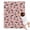 Pink Border Collie, variant on Pink Border Collie Dog and Flower Floral Blanket,Comfortable Soft Flannel Throw Blanket,All Season,Warm Lightweight Blankets for Sofa Bed Couch Living Room Chair,30"x40"