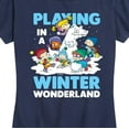 thumbnail image 3 of Rugrats - Playing In A Winter Wonderland - Women's Short Sleeve Graphic T-Shirt, 3 of 6