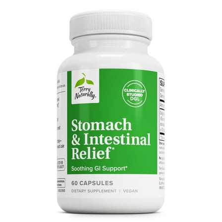 Terry Naturally Stomach & Intestinal Relief - 60 Vegan Capsules