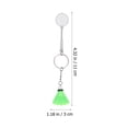 thumbnail image 2 of WRITWAA 2pcs Mini Badminton Racket Pendant Green Iron for Sports Lovers, 2 of 8