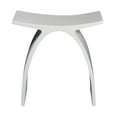 thumbnail image 6 of ALFI brand ABST77 Arched White Matte Solid Surface Resin Bathroom / Shower Stool, 6 of 12