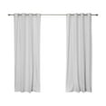 thumbnail image 2 of Best Home Fashion Linen Textured Grommet Thermal Total Blackout Curtain Panel Pair, 2 of 11