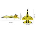 thumbnail image 2 of Avión teledirigido de ala fija, ligero, para exteriores, ideal como regalo de Navidad. Amarillo, 2 of 9