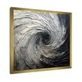 thumbnail image 4 of Designart "Meditative Movement In Grey And Black" Abstract Spirals Picture Framed Canvas Prints, 4 of 5