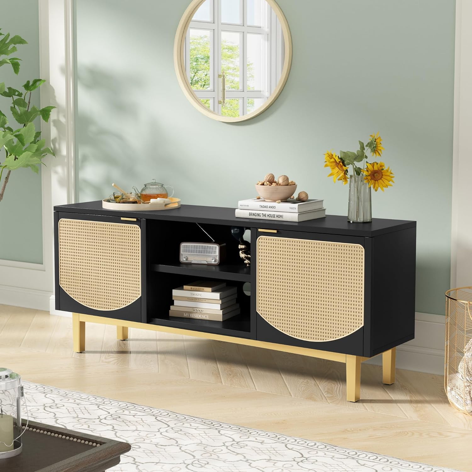 Better Homes & Gardens Lillian Fluted TV Stand for TVs up to
