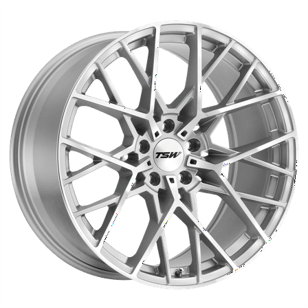 Tsw Sebring 20X10 5X120 25Et 72.1Cb Silver W/ Mirror Cut Face Wheel