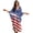 American Flag, variant on Tropical Hibiscus Palm Leaves Print Kaftan Dresses for Women Plus Size Summer Bathing Suit Cover up V Neck Batwing Dress Loose fit Moroccan Caftan Mumu Dresses