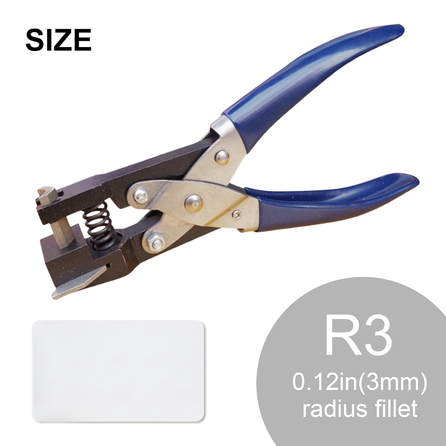 ABPETE R3 Corner Rounder Punch Cutter, Heavy Duty Clipper, 3mm Radius for PVC Card, Scrapbooks and Envelopes